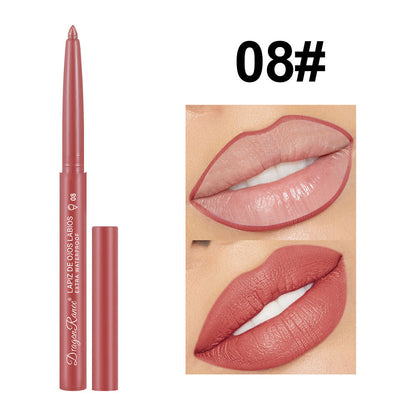 12 colors 1g Matte Lip Liner & Lipstick - Velvet Rosewood & Pink Waterproof