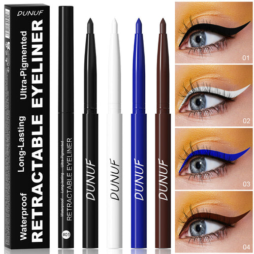 Waterproof Eyeliner Pencil - Longwear, Smudge-Proof, Quick-Dry Gel Formula