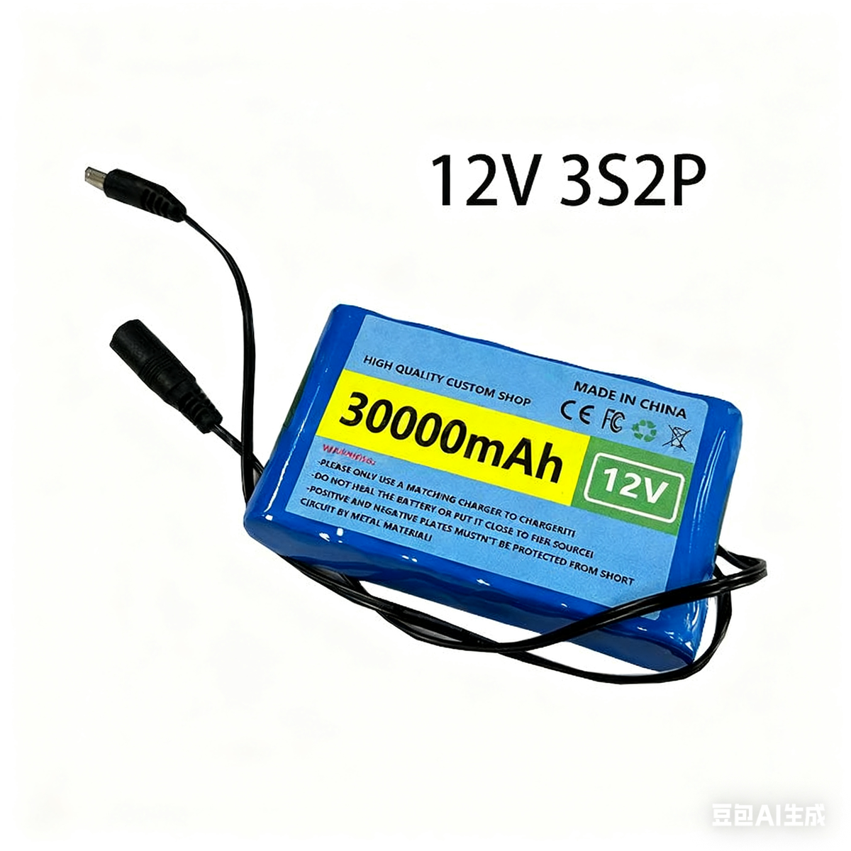 12V 30Ah 3S2P Li-ion Battery Pack for CCTV Camera Security Monitoring System