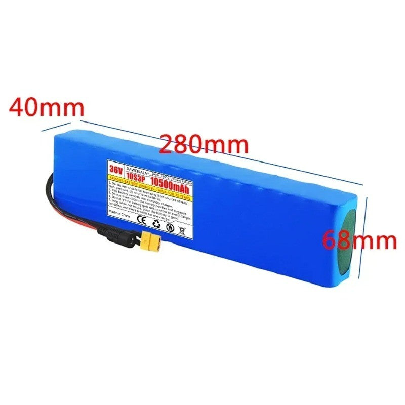 36V 105Ah Li-ion Battery Pack 10S3P 1000W High Power for E-Bike E-Scooter BMS