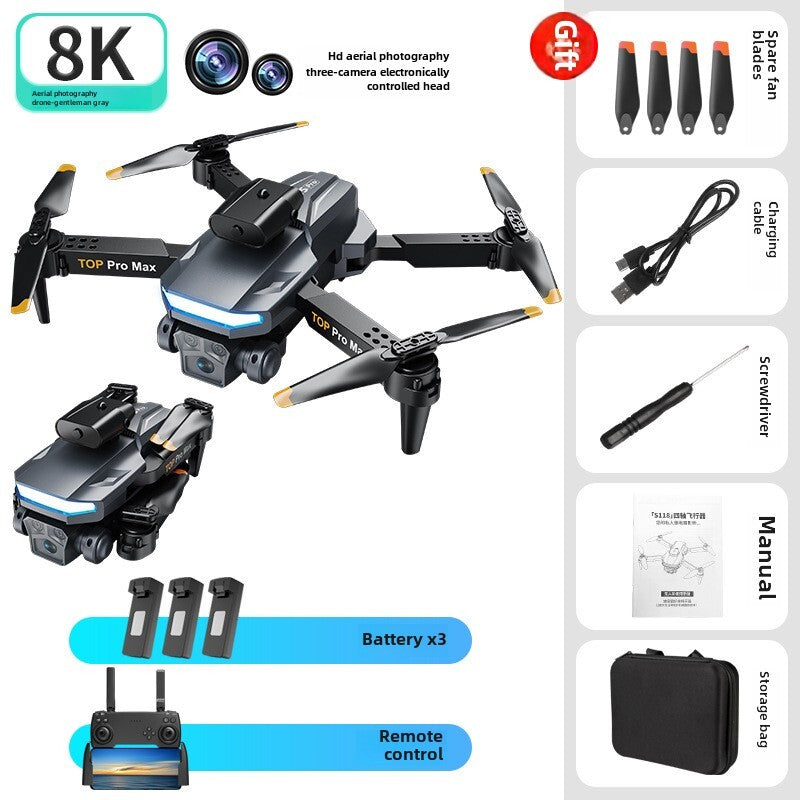 3 Battery 8K aerial photography Camera Drones Optical flow hover