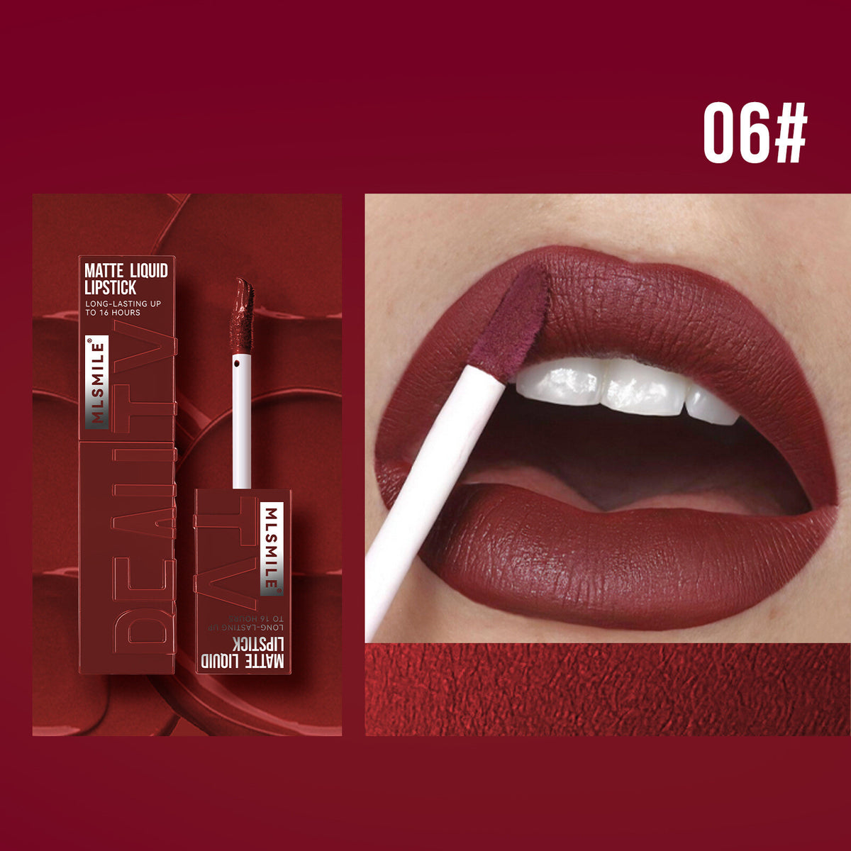 6 Colors Glitter Matte Lip Gloss Lasting Moisturizing Liquid Lipstick Lip Glaze