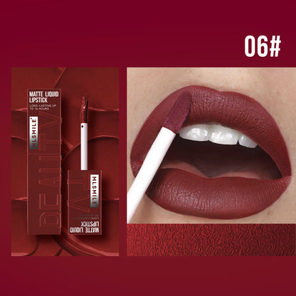 6 Colors Glitter Matte Lip Gloss Lasting Moisturizing Liquid Lipstick Lip Glaze