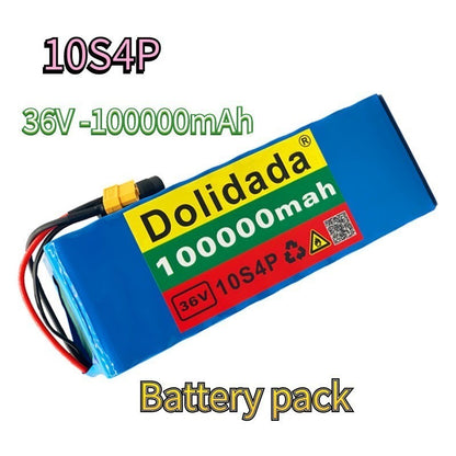 36V 100Ah 10S4P High-Power Li-ion Battery Pack for E-Bike Motorcycle