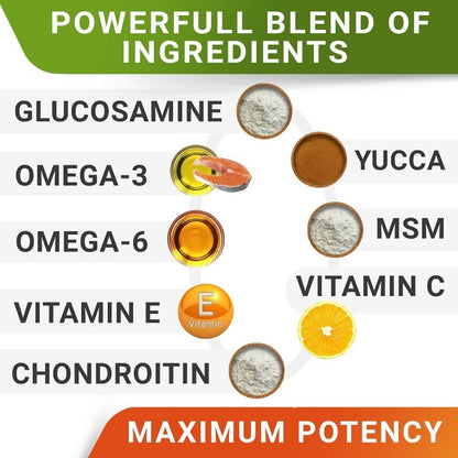 Glucosamine Treats for Dogs with Omega 3 & Chondroitin for Joint Care