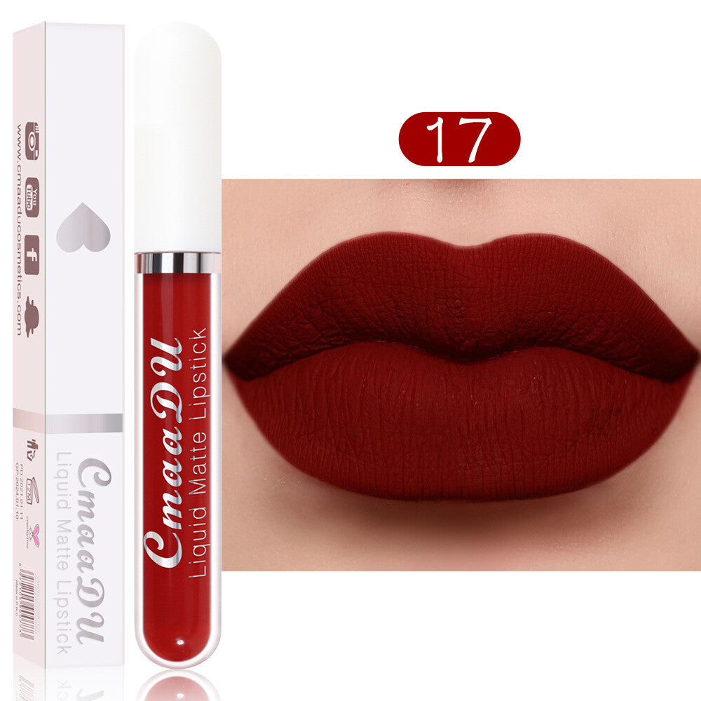18 Colors Matte Liquid Lipstick - Waterproof, Transfer-Resistant Lip Gloss