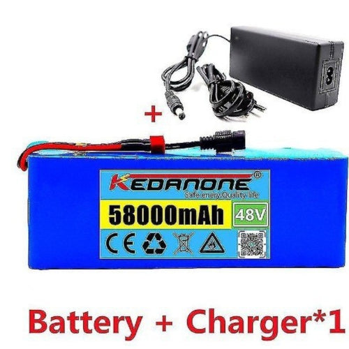 48V 58Ah 13S3P Rechargeable Li-ion Battery with BMS for E-Scooter E-bike