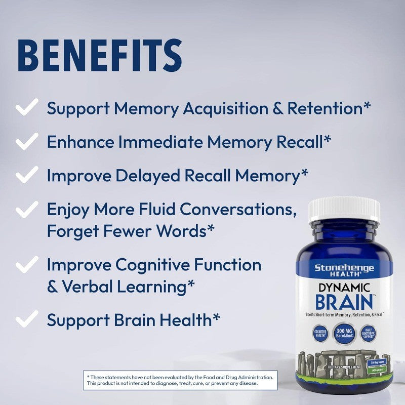 Brain Health Supplement with Nootropic Herbs for Memory and Cognitive Function