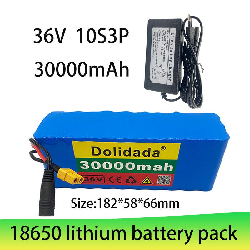 36V 30Ah 10S3P Rechargeable Li-ion Battery Pack with BMS for E-Scooter