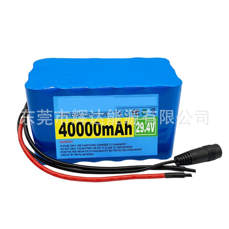 24V 40Ah 7S3P Rechargeable Li-ion Battery Pack with BMS for E-Bike Scooter
