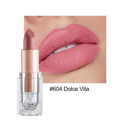 12color Matte Lipstick Crystal Square Nude Red Lip Gloss Makeup for Women Velvet