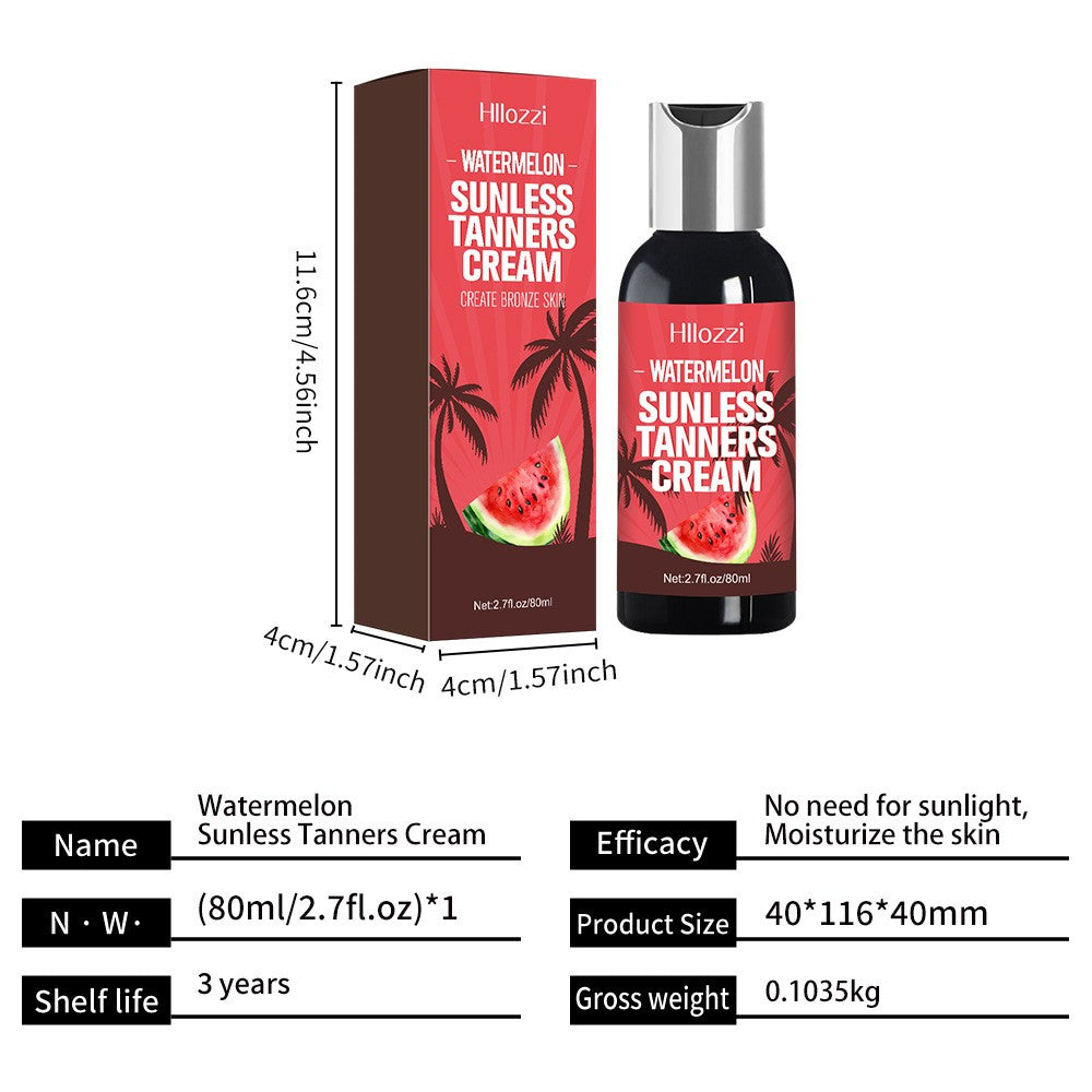 Tropical Fruit Self Tanner - Waterproof Gel, Buildable Natural Glow Self-Tanning