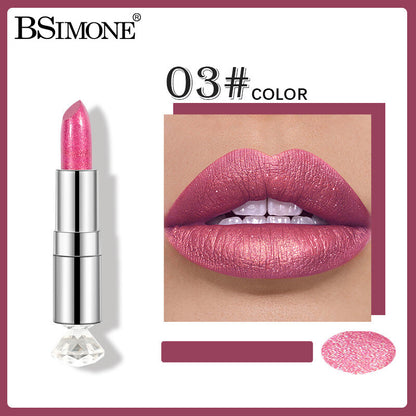 Shimmer Lipstick ✨ Moisturizing & Highly Pigmented 💋 Multi-Use as Eyeshadow