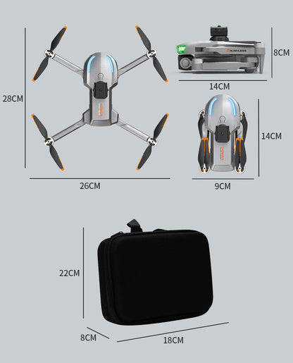 Camera Drones 4K HD Three Camera GPS Aerial Photography Foldable with 3 Battery