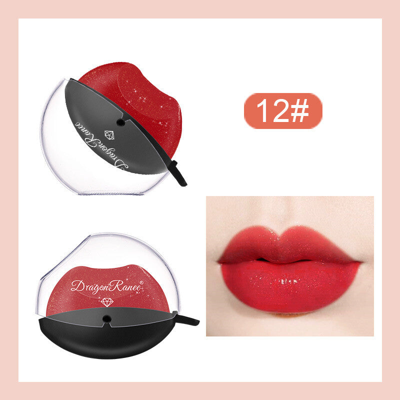 Lip-Shaped Color-Changing Lipstick - Pearl Shimmer & Long Lasting Easy to Color