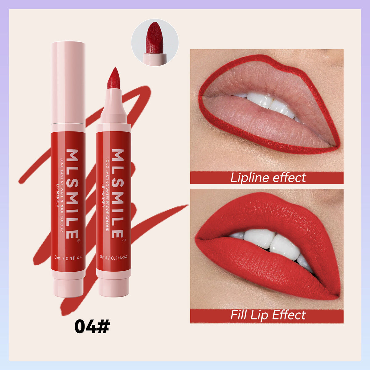 lip Liner Pencil Waterproof Matt Durable Lipstick Pen Automatic Lip Stick Makeup