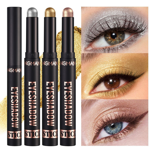 Waterproof Eye Shadow Sticks - Matte & Shimmer, Longwear, No Creasing