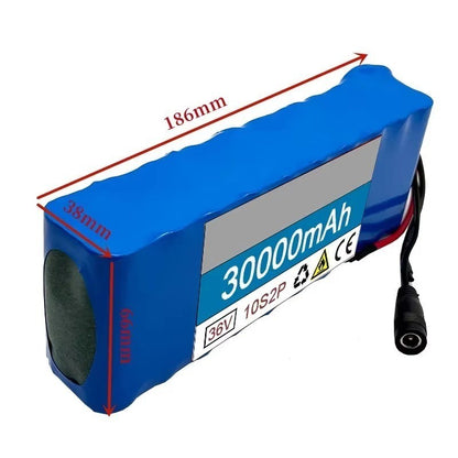 10S2P 36V 30Ah Li-ion Battery Pack 500W High Power for Electric Scooter E-Bike
