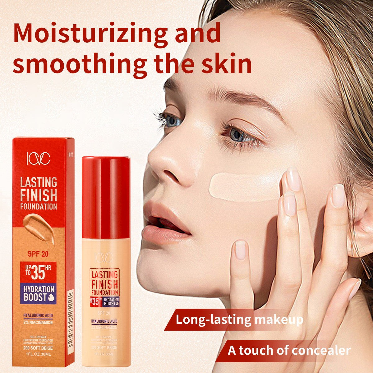 24H Wear BB Cream Foundation - Matte Finish, Oil Control, Tinted Moisturizer