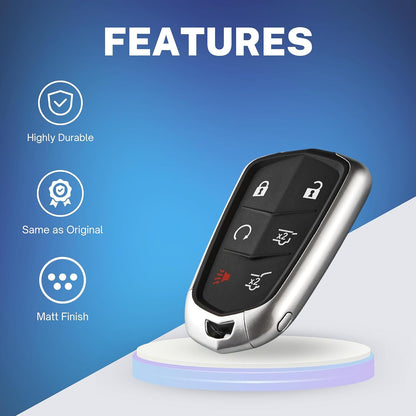 Key Fob Shell Case Replacement Fits for Cadillac Escalade ESV Remote Control