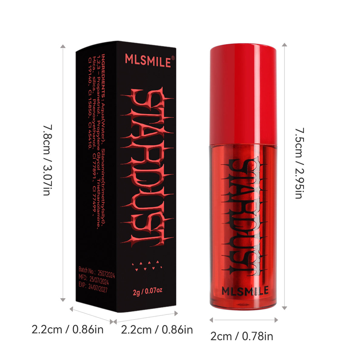 Pearl Glitter One-Swipe Lipstick Shine Matte Velvet Long Lasting Lip Gloss