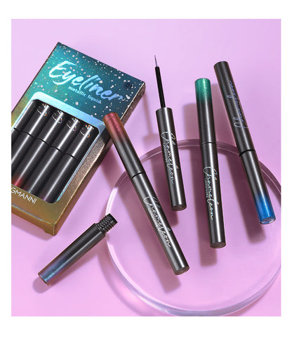 6-Color Glitter Eyeliner Gift Set - Quick-Dry, Waterproof Party Makeup for Women