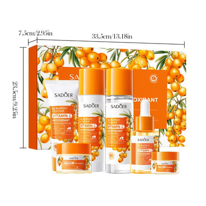 Sea Buckthorn & Vitamin C Skincare Set Gift Box Antioxidant Soothing Makeup