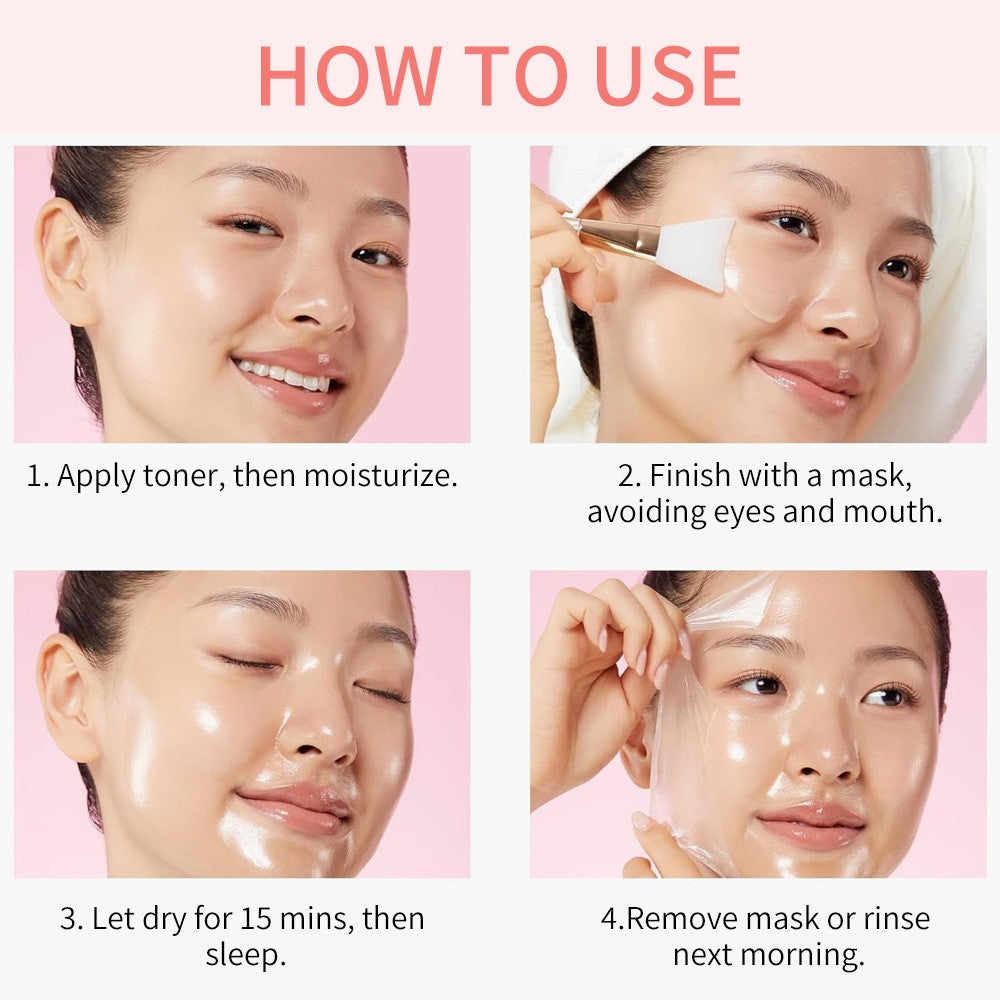75ml Collagen Night Peel-Off Mask - Deep Hydration & Moisturizing Care Makeup