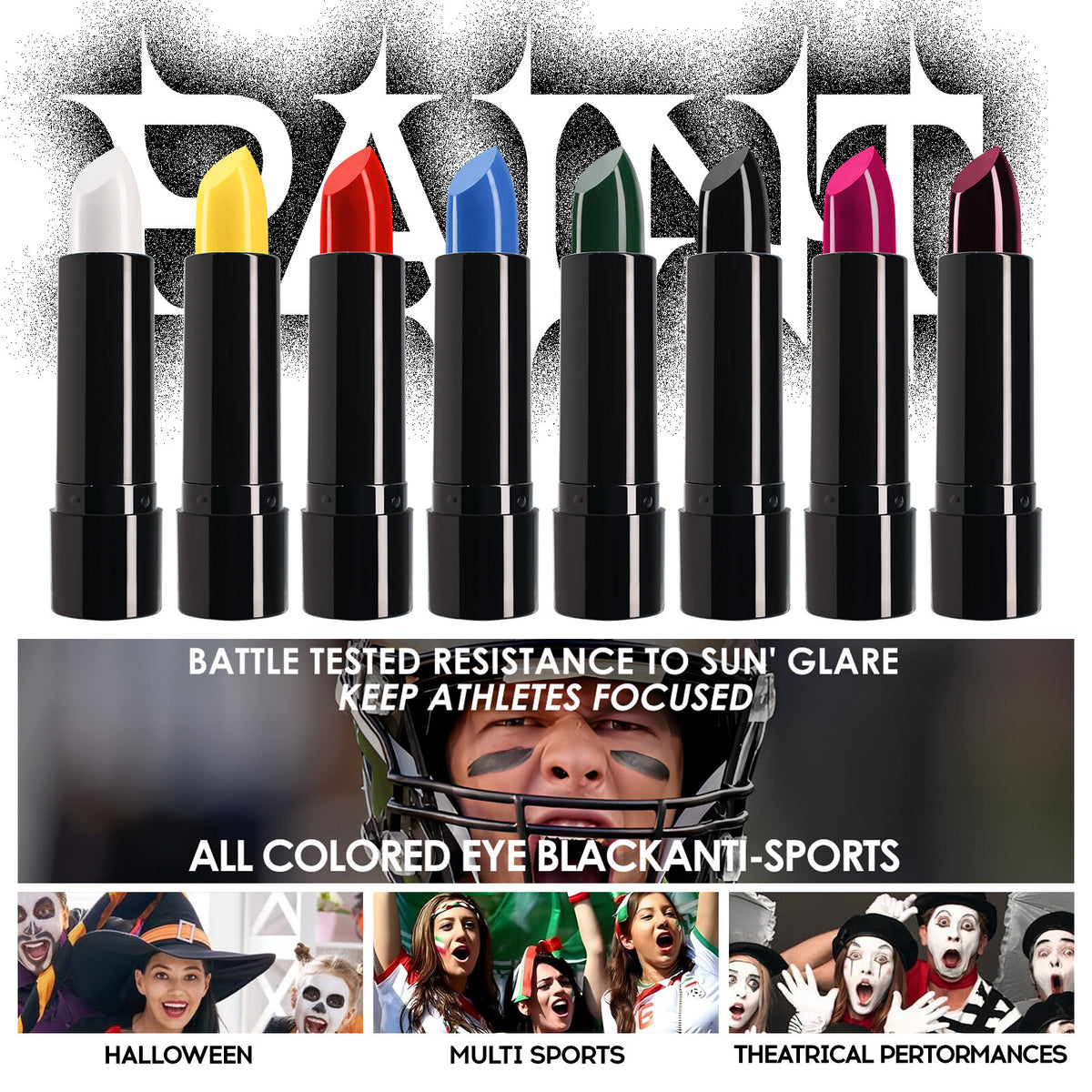 8Color Halloween Lipstick Vampire Makeup Facial Painting Dark Lipstick Christmas