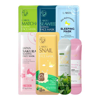 19pcs/set Cleaning Skin Masks Set mud skin Pores Hydrating Soothing Brightening