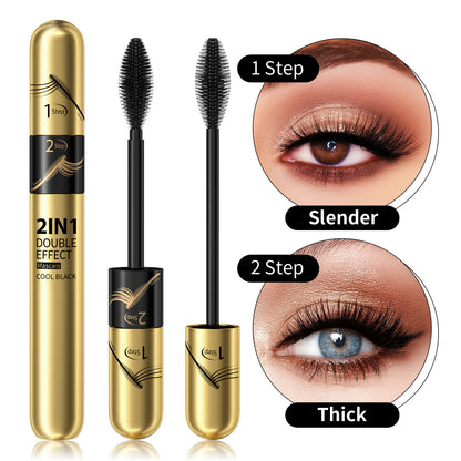 3D Fiber Mascara - Extreme Length & Volume, Water-Resistant, No Flaking