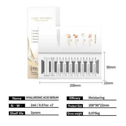 Niacinamide Hyaluronic Acid Serum 7pcs/Set Anti-Aging Brightening Lightening