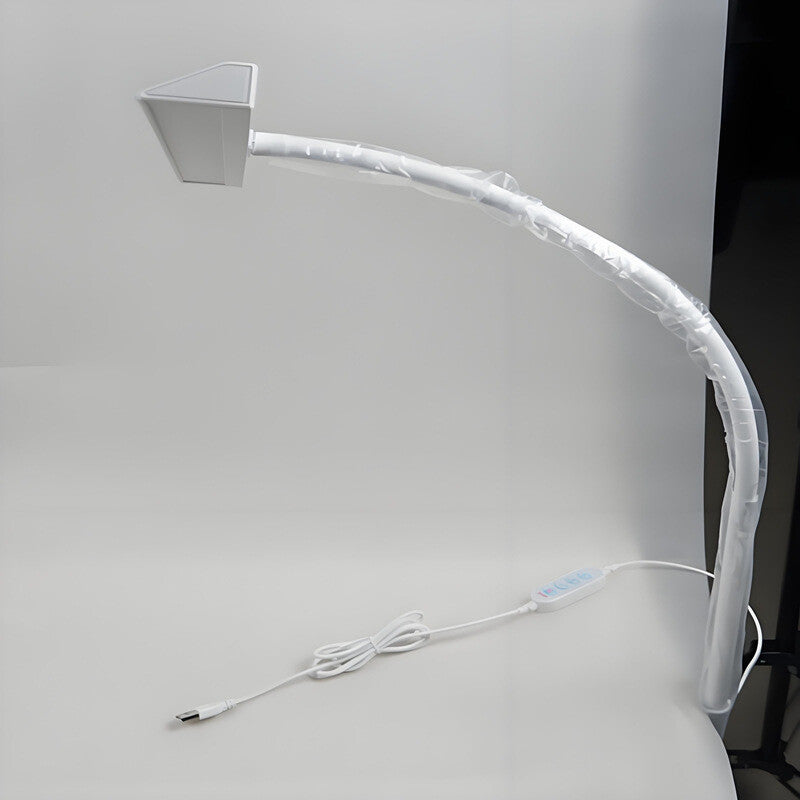 LED Dual Head Reading Desk Lamp Folding Swing Arm Desk Lamp with Clamp