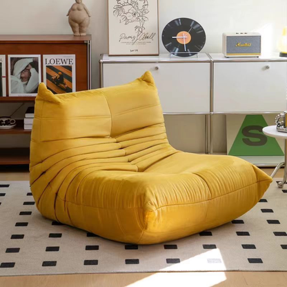 Modern Fabric Lounge Chair Foldable Sofa Bed Space Saving Accent Sofa