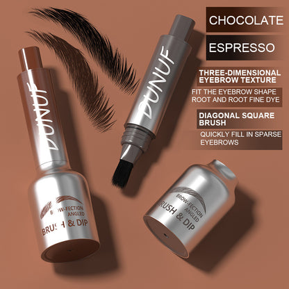 2-Color Waterproof Eyeliner Mascara - Natural Gradient, 24H Smudge-Proof