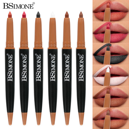 Matte Lip Liner & Lipstick 2-in-1 💋 Waterproof & Smudge Proof 🌸 Velvet Finish