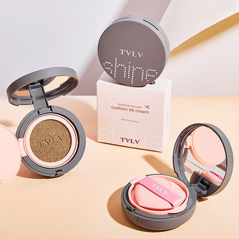 Full Coverage Cushion BB Tinted Moisturizer - Waterproof Brightening Contour