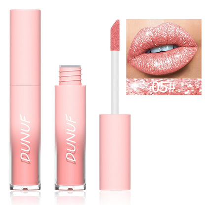 18-Color Diamond Lip Gloss - Glitter Shine, Waterproof, Long Lasting Vagen