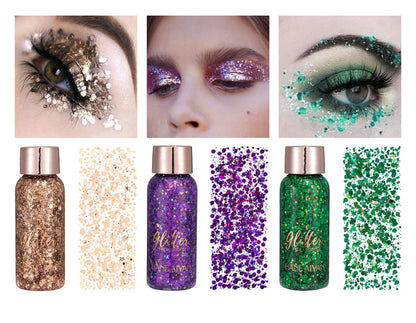 Chameleon Glitter Liquid Eye Shadow Face Body painting Makeup for Women
