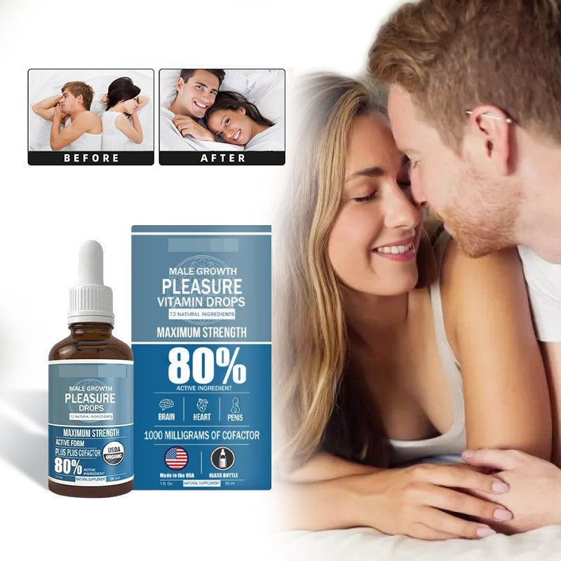 Male Gowth Pleasure Vitamin Drops Epimedium Maca Root Ginseng L-ARGININE