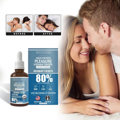 Male Gowth Pleasure Vitamin Drops Epimedium Maca Root Ginseng L-ARGININE