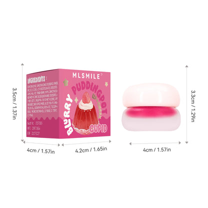 Matte Velvet Lip Gloss 6 Colors 2in1 Jelly lip mud powder blusher cream Lipstick