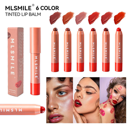 Moisturizing Lipstick Lip/cheek Dual-use 6 Colors Long-lasting Moisturizing