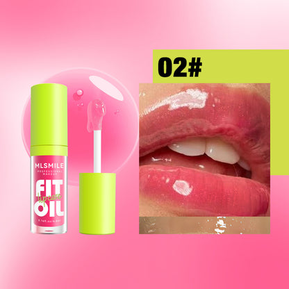 8 Color Lip Gloss Lip Oil Lip Glaze Moisturizing Mirror Long-lasting Pearl Beep