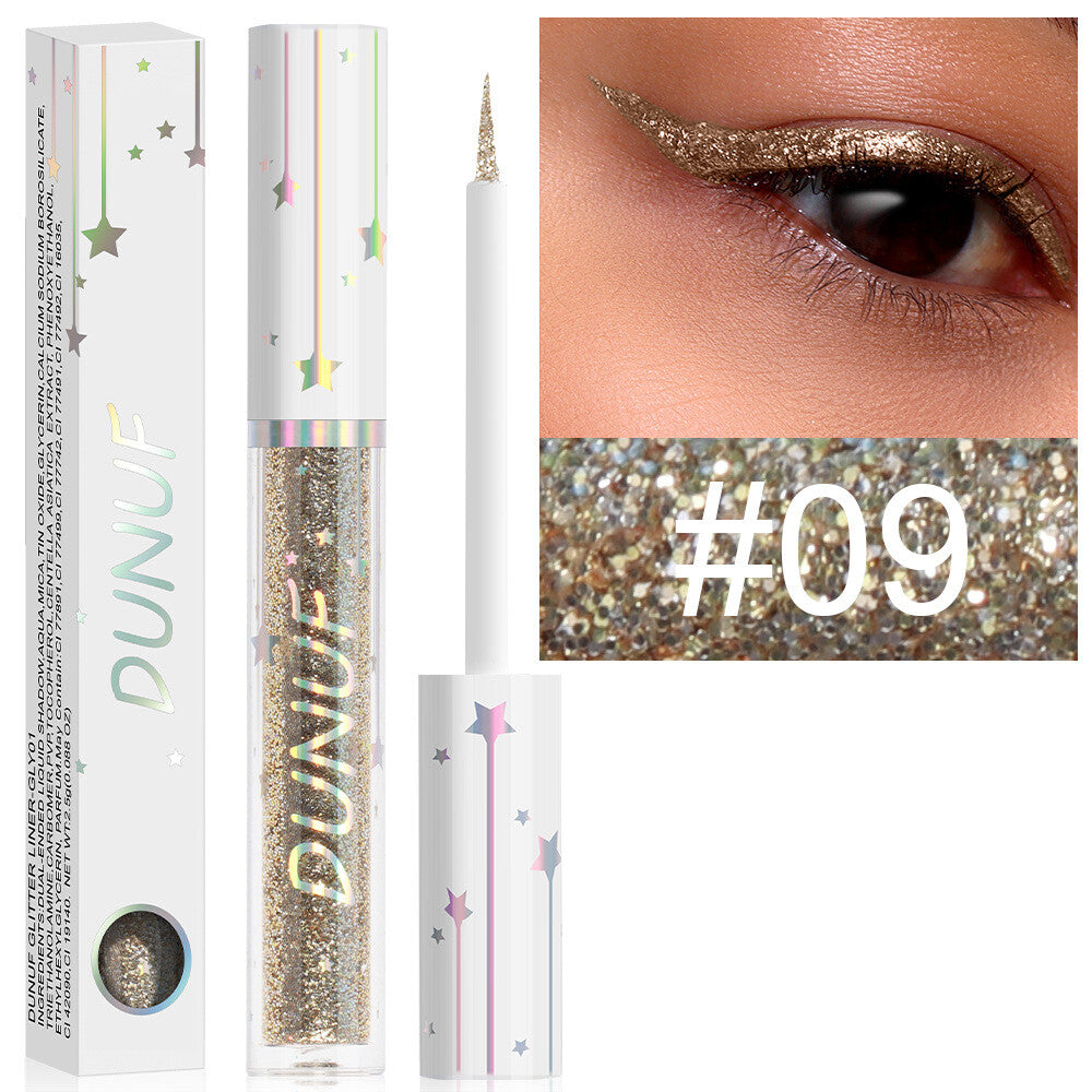 Long-lasting Shiny Glitter Liquid Eyeliner With 18 Colours Sequined eyeliner