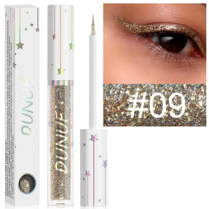 Long-lasting Shiny Glitter Liquid Eyeliner With 18 Colours Sequined eyeliner