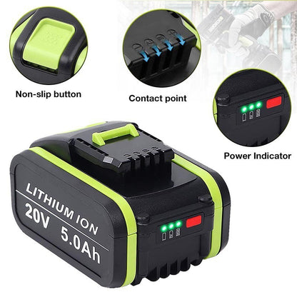20V 9.0Ah Li-ion Battery for Worx WA3516 WG169 WX372 Cordless Drill Power Tools