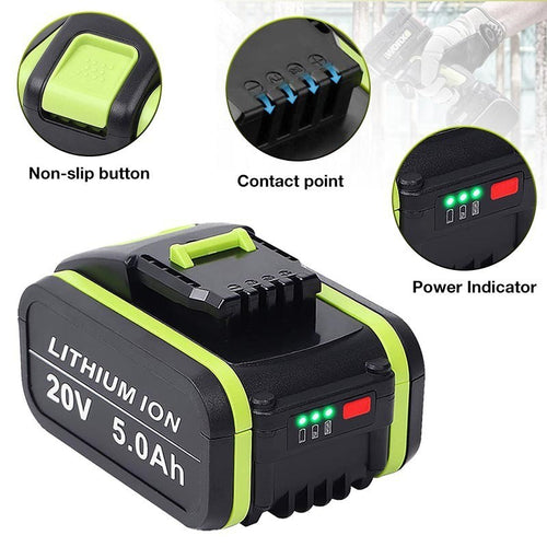 20V 9.0Ah Li-ion Battery for Worx WA3516 WG169 WX372 Cordless Drill Power Tools