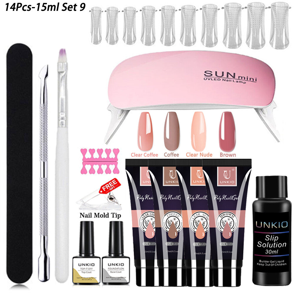 Gel Nail Polish Starter Set UV LED Lamp Nail Gel Manicure Tools Nail Art DIY