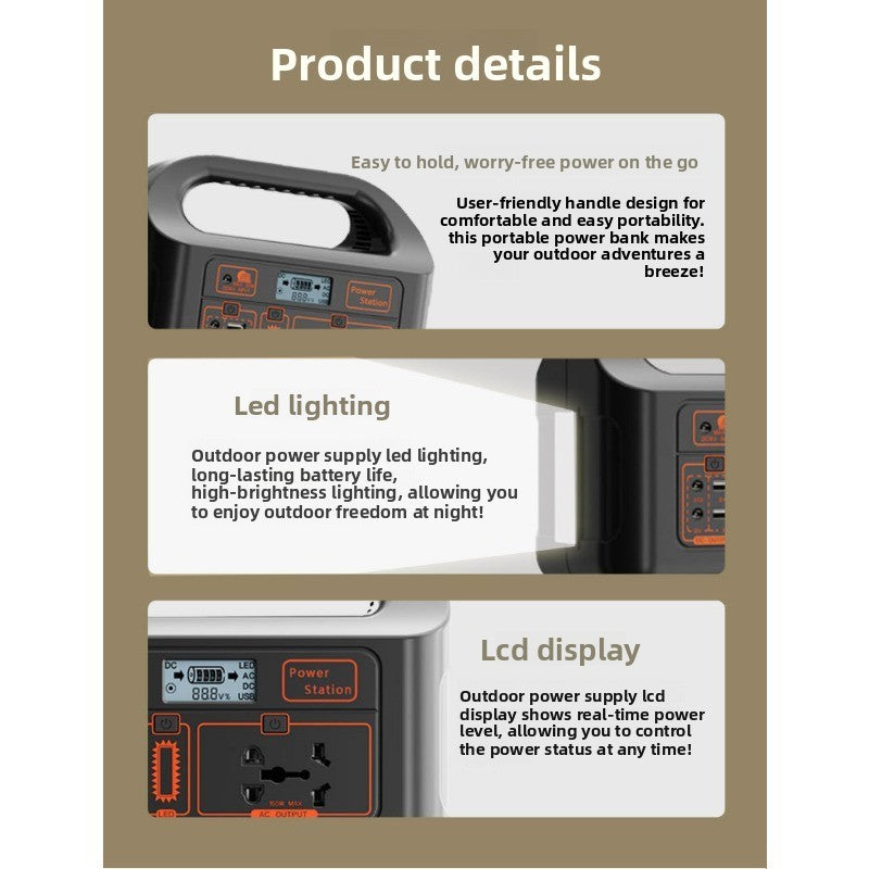 150W Solar Generator 220V/110V Portable for Camping Home Use Power Supply